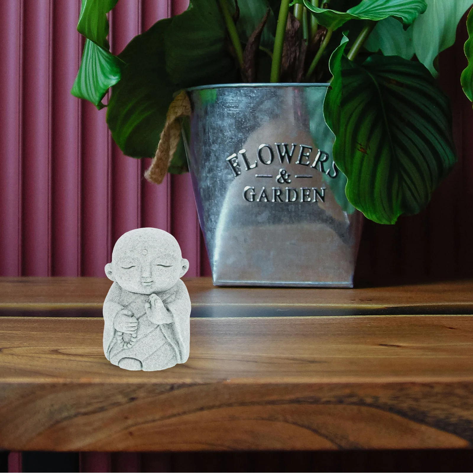 تمثال بوذا حجم صغير ديكور الحجر الرملي خمر تصميم معقد هدية الصحوة الروحية ديكور المنزل حديقة تمثال بوذا