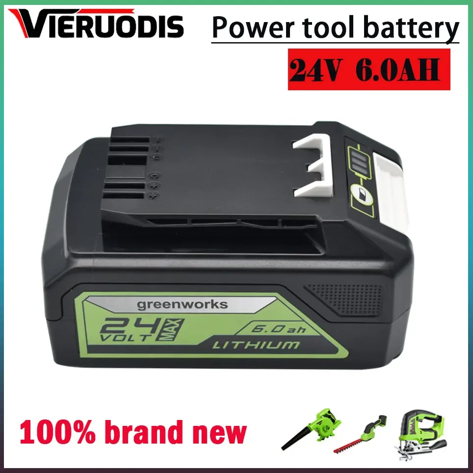 

For Greenworks 24V 6.0AH/5.0Ah/8.0AH Greenworks Lithium Ion Battery (Greenworks Battery) The original product is 100% brand new