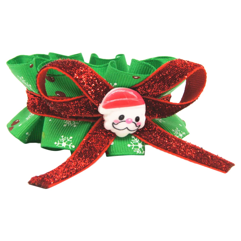 

2Pcs Colorful Christmas Dog Collar Adjustable Size M Pet Neck Accessories for Festival Party Walk Pet Dog Collar