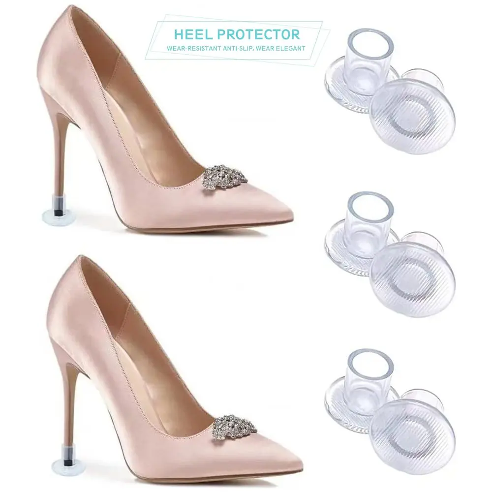 70 Pairs/lot Heel Stoppers Heel Caps Covers Heels Guard for Outdoor Wedding Party High Heel Protectors Stop Sinking into Grass