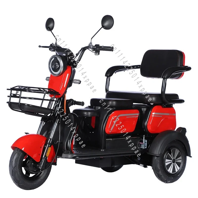 Electric Tricycle Elderly 3 Wheels Electric Electric Tricycle Scooter 3 Passenger Solar Lead-acid