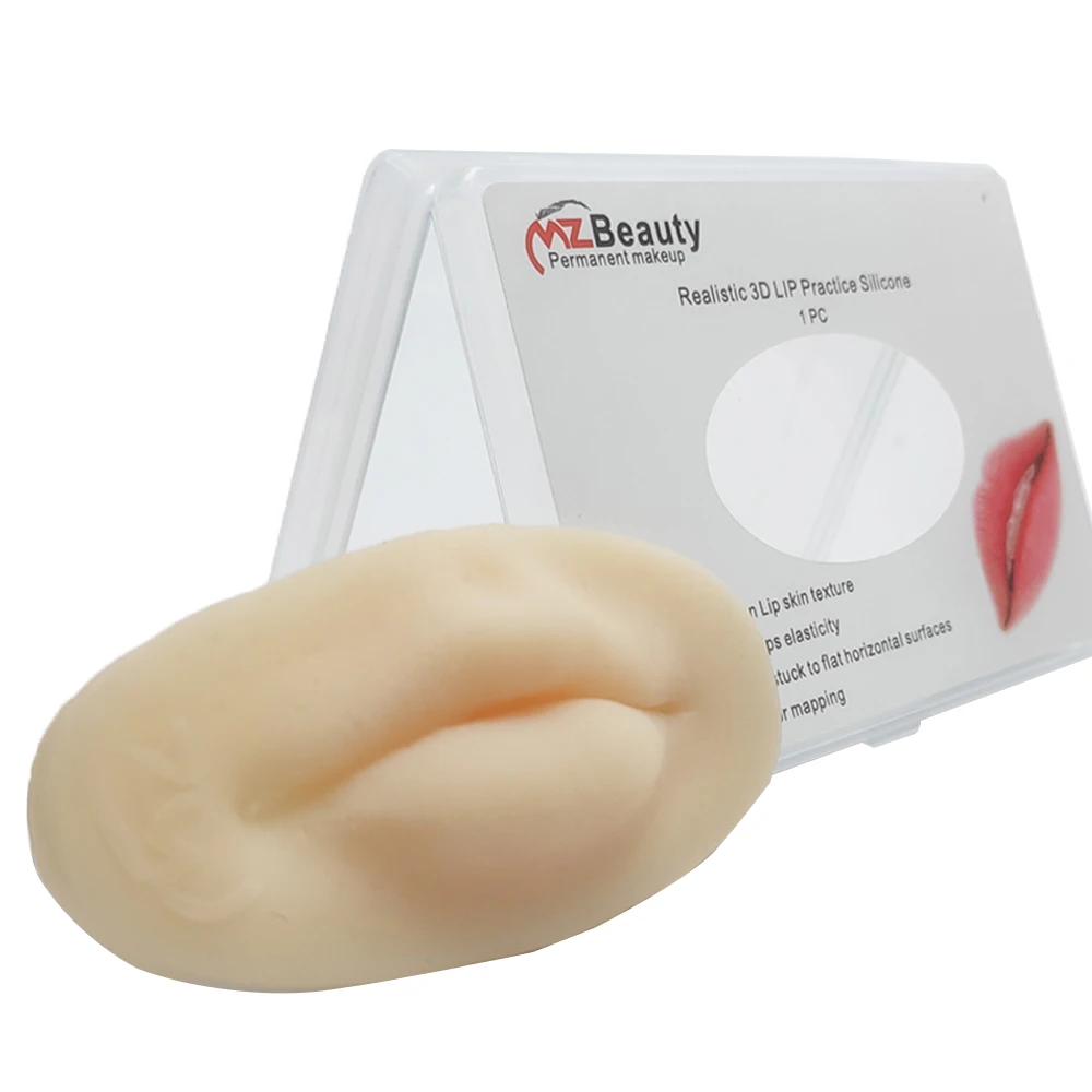 Peau de silicone pour lèvres 3D pour artistes maquilleurs en continu, élasticité de la lèvre humaine, accessoires d'entraînement au microblading, meilleure pratique