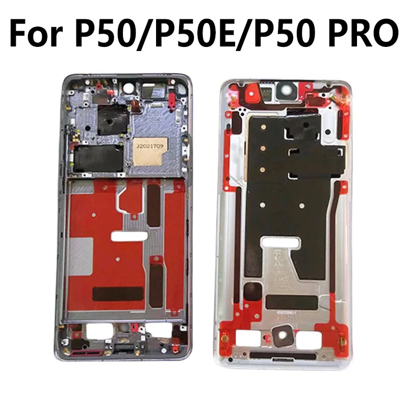 

New For Huawei P50 Pro P50E Middle Frame Front Back Plate Bezel LCD Supporting Housing Faceplate Holder Replacement