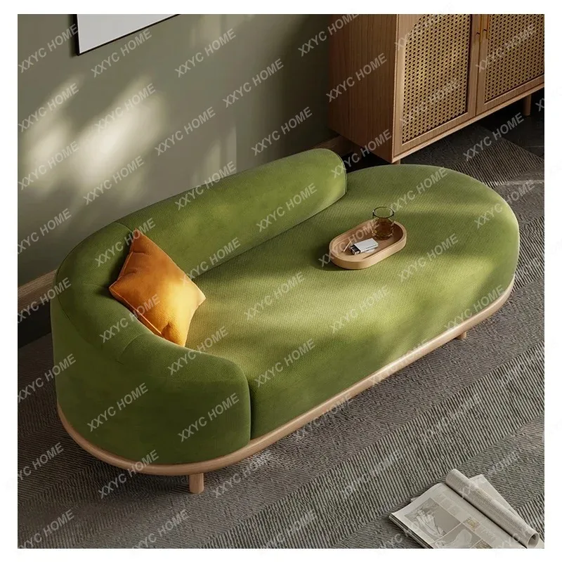 XXSolid Wood Living Room Sofas Modern Balcony  Minimalist Living Room Sofas Lazy Single Sofy Do Salonu Furnitur