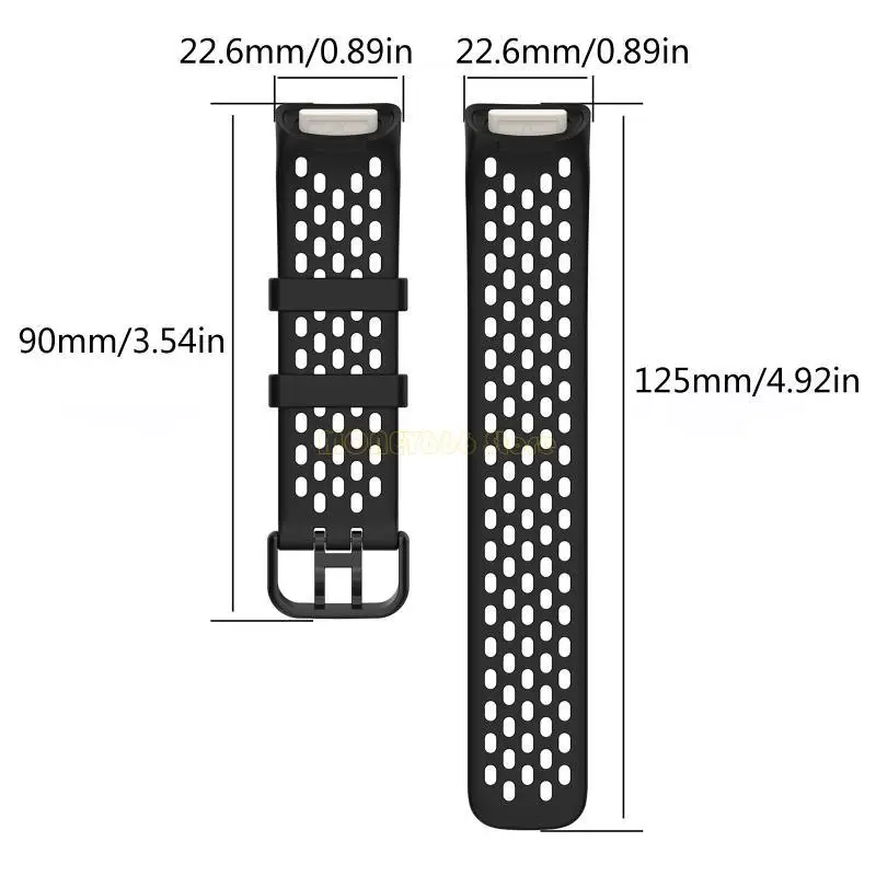 F62C Silicone Watchband Verstelbaar horlogebandriem Polsbandje voor kosten 5 smartwatch -accessoire