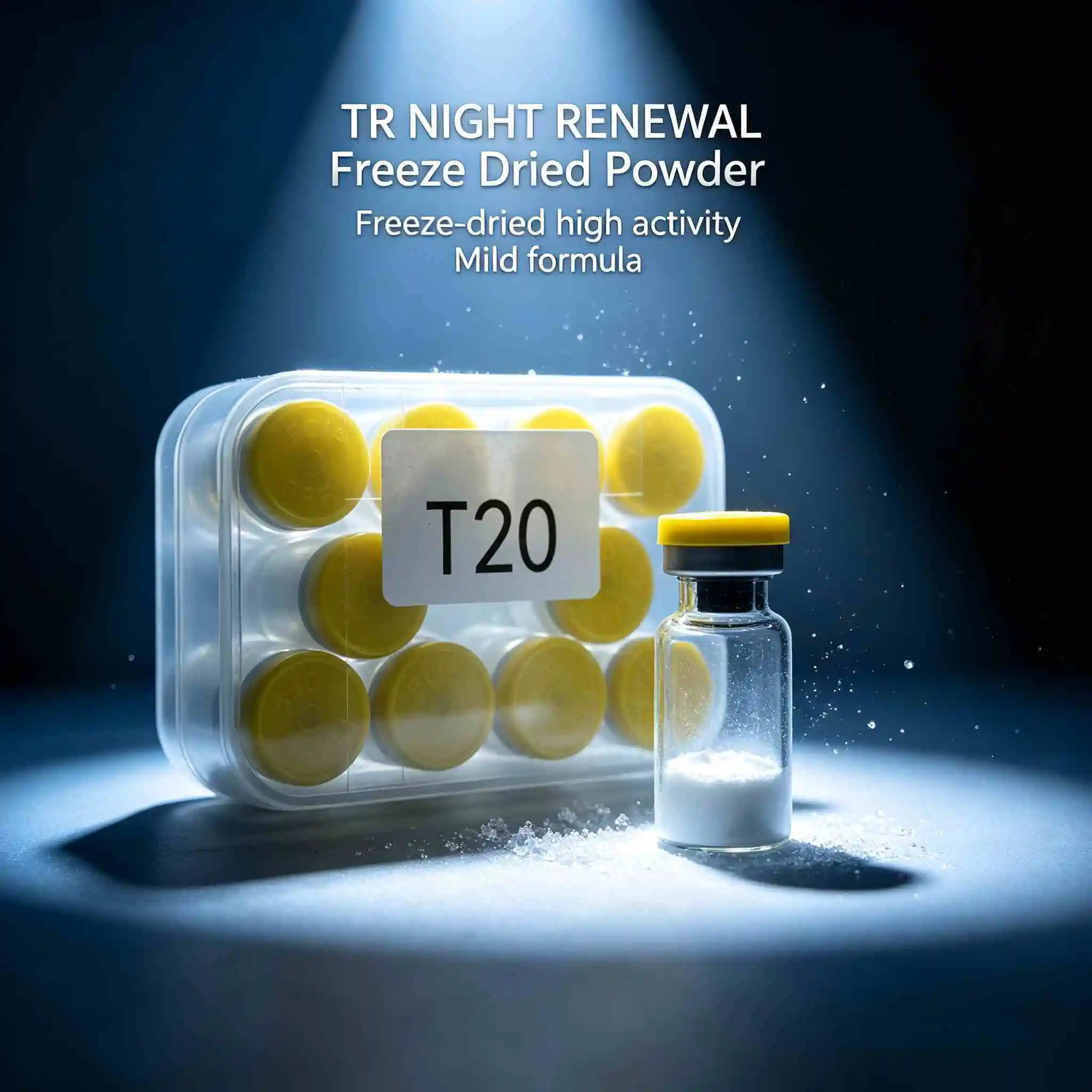Lyophilized Powder Vial Set,Hydrating Facial Essence,Freeze-Dried Powder,Random Cap Colors,Date Subject to Actual Goods