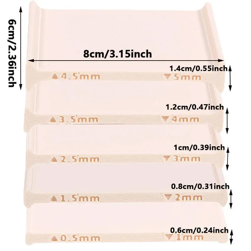 0.5-5 مللي متر لينة الطين قطاع المتداول قوالب DIY بها بنفسك اليد المدرفلة الطين قطاع المنسوجة أقراط سوار قلادة صنع أدوات بوليمر كلاي #6