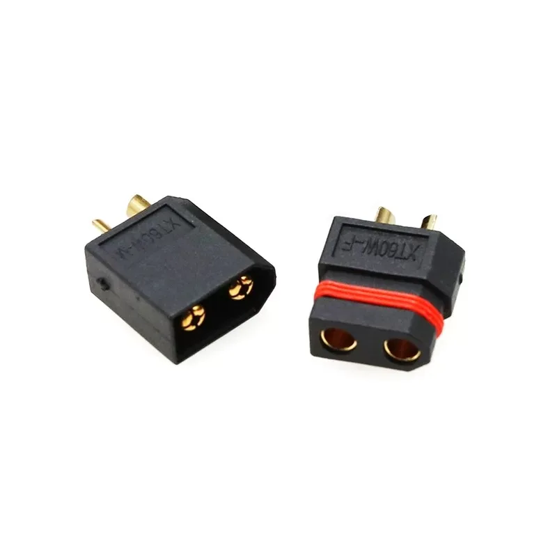 XT60EW -M/F Lithium Battery waterproof black male and female plug Gold-plating screw hole fixed 3.5mm connector