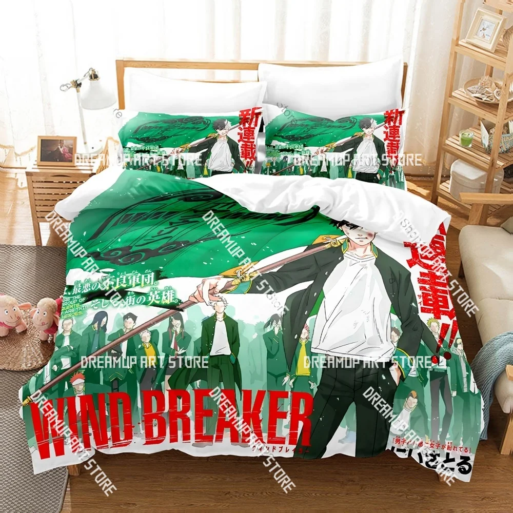 3D Printed WIND BREAKER Bedding Set for Boys Girls Duvet Cover Pillowcase Twin Queen King Full Single Double Sizes