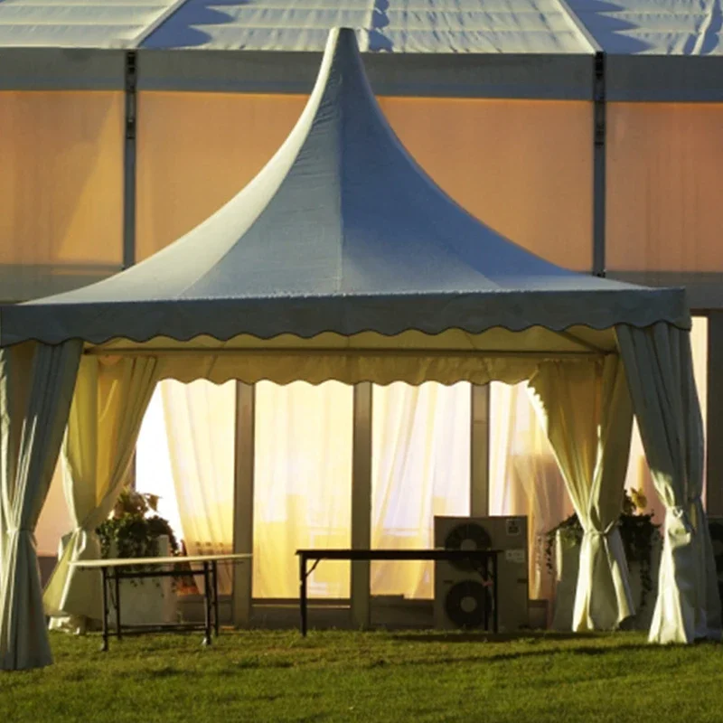 Tienda de campaña grande al aire libre para eventos de exposición, lugar de boda