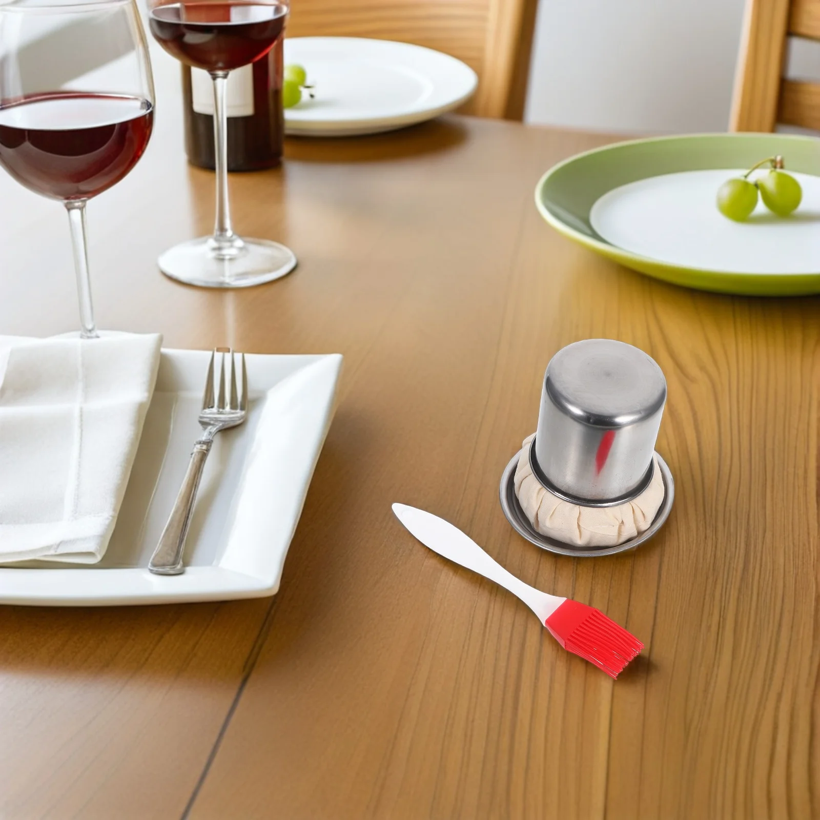 แปรงสแตนเลส 1 ชุด อเนกประสงค์ สำหรับครัว ใช้เช็ดน้ำมัน ทำแพนเค้ก บาร์บีคิว ทนทานต่อการใช้งาน อุปกรณ์ทำครัว