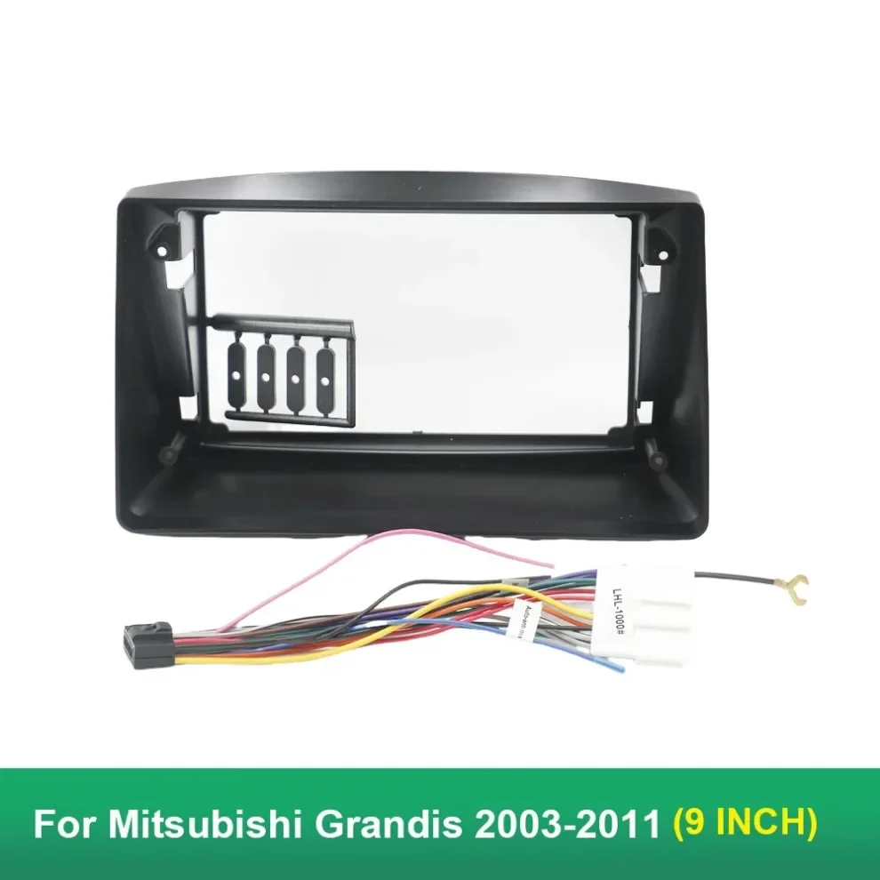 Car  Radio frame 9 Inch Fascia Android Audio Fitting Adaptor Dash Trim Kit For Mitsubishi Grandis 2003-2011