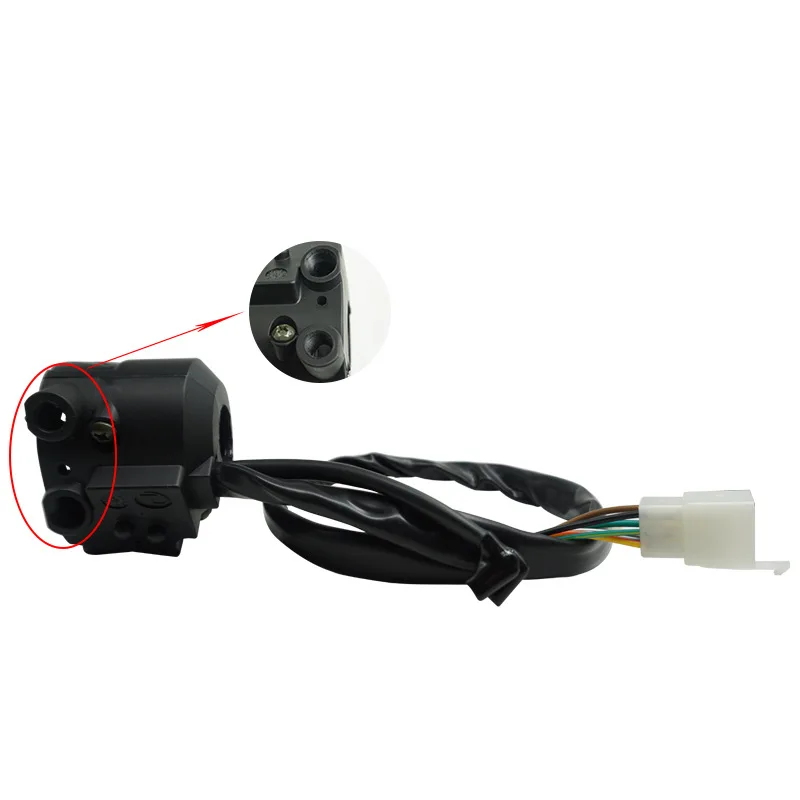 Motorcycle Handlebar Grip Block Combination Switch Control Switch Suitable for Double Throttle Cable Hole CBR Models