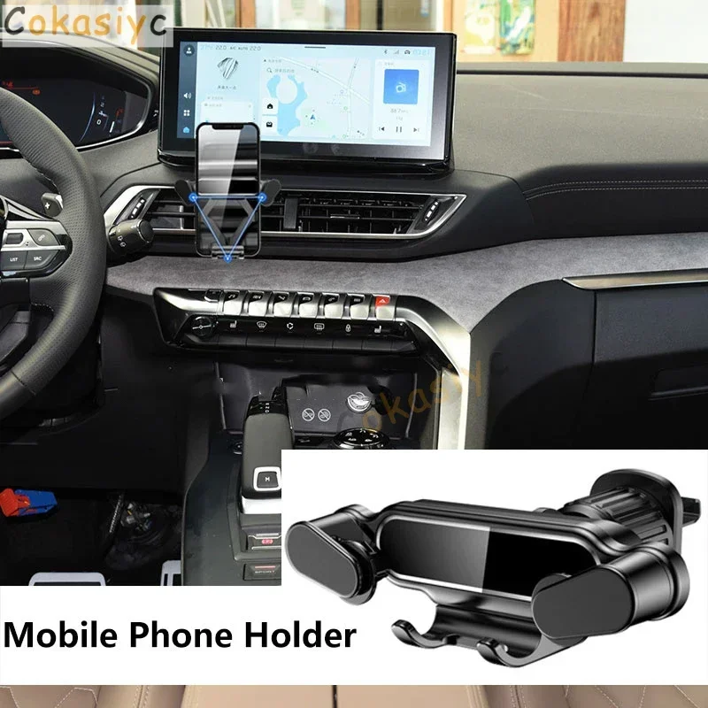 Support de téléphone de voiture par gravité pour Peugeot 4008 5008 308 2008 3008 207 support de Clip de ventilation support de téléphone portable accessoires GPS