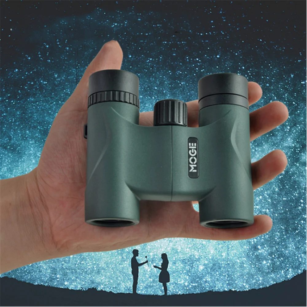 

MOGE 10x22mm Straight Binoculars Low Light Level Night Vision Non-Infrared Pocket Portable Concert BAK4 Telescope