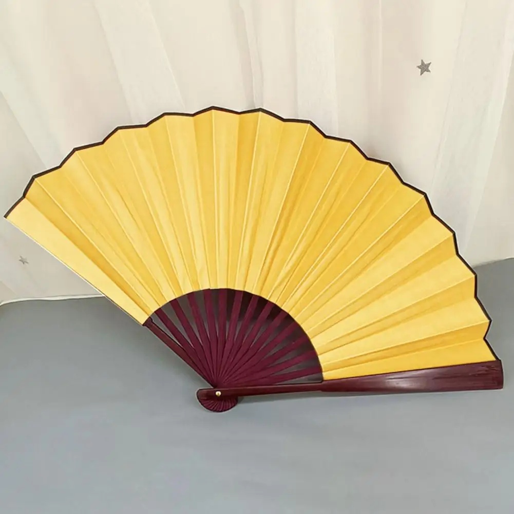 Chinese Fan  Anti-broken   Hand Folding Fan 10 Inches Vintage DIY Hand Drawing Blank Cloth Fan