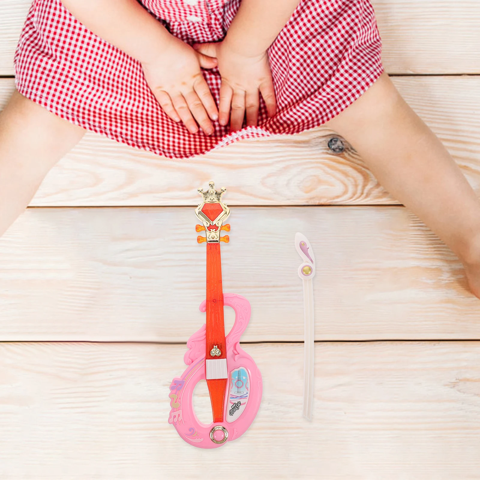 

Early Violin Education Children Plaything Musical Instrument Pink Metal Acoustic