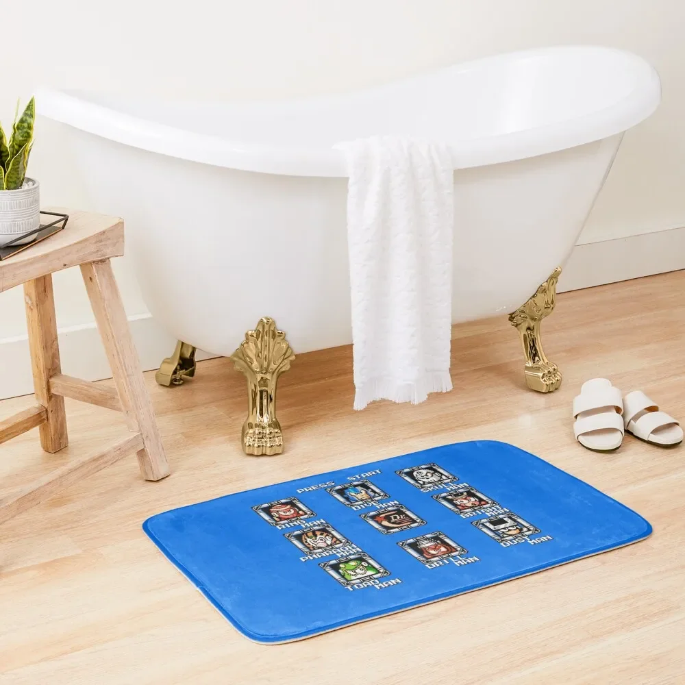

Megaman 4 stage select Bath Mat Anti-Slip Carpet Rooms Mat