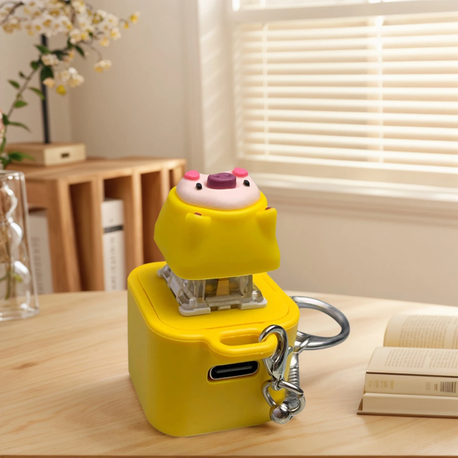 Brelok do kluczy z mechanizmem klikania, zabawka antystresowa dla dorosłych, przyciski do ściskania, zabawki do ćwiczenia palców.