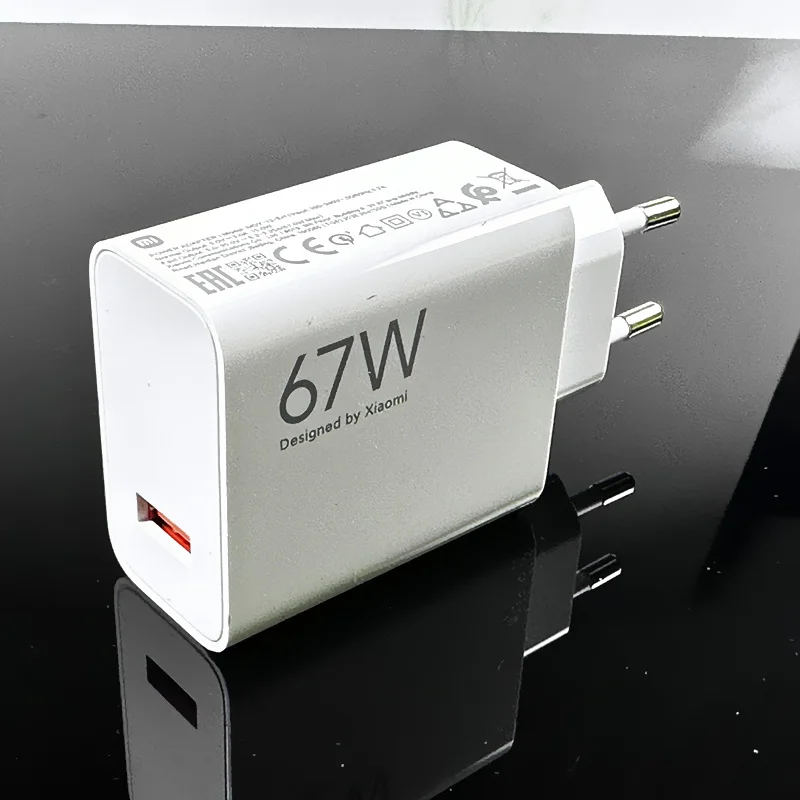 Caricabatterie Xiaomi 67W adattatore di alimentazione a ricarica rapida ue cavo 6A tipo C per Xiaomi 12 11 POCO X5 X4 Pro Redmi Note 9 10 11 Pro