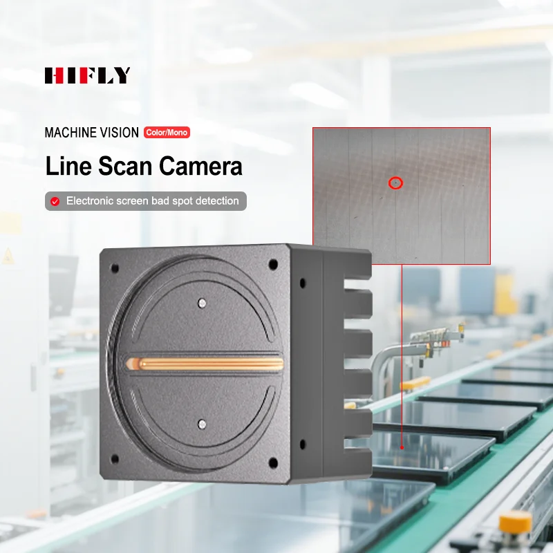HIFLY 10GigE 5um M72 Mount Global Shutter 12K Industrial Cameras Machine Vision Line Scan Camera
