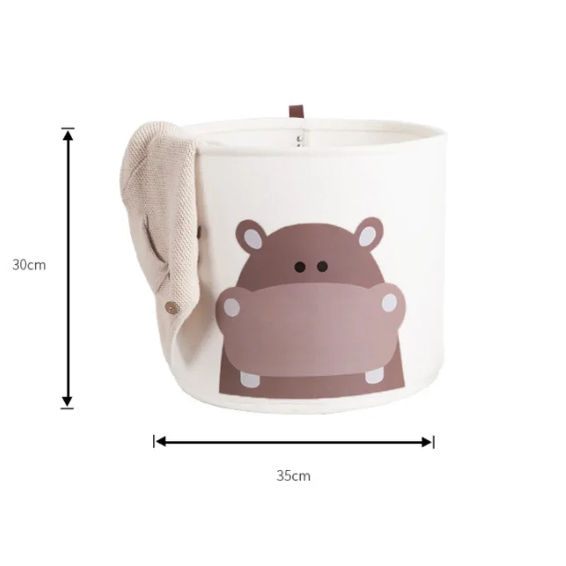 Ins Baby Laundry Basket Cute Dinosaur Foldable Toy Storage Bucket Picnic Dirty Clothes Basket Box Canvas Organizer Cartoon