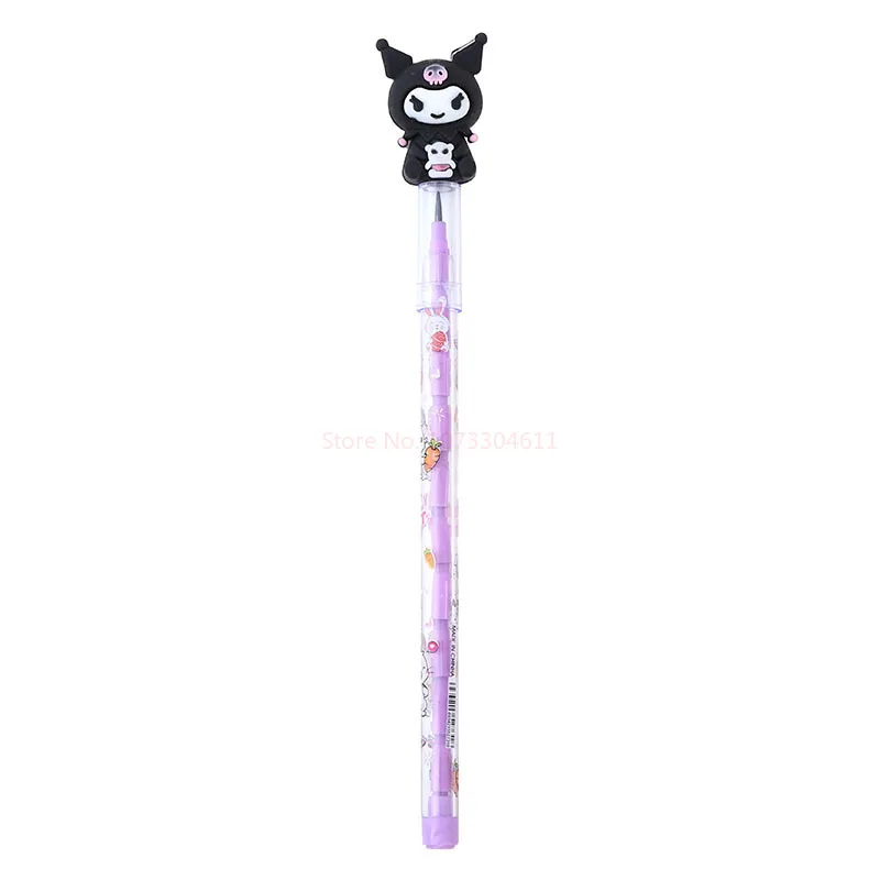 Imagem -05 - Sanrio Kulomi no Sharpening Pencil Cute Styling Egg Pen Núcleo de Chumbo Substituível Trabalho de Aluno Preto 05 mm 12 Pcs 24 Pcs 48 Pcs Novo Estilo