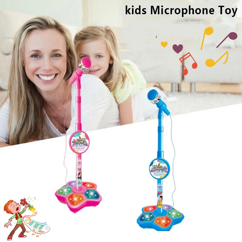 Microfono per bambini con supporto Karaoke Song Music Instrument Toys Brain-Training giocattolo educativo regalo di compleanno per ragazza ragazzo