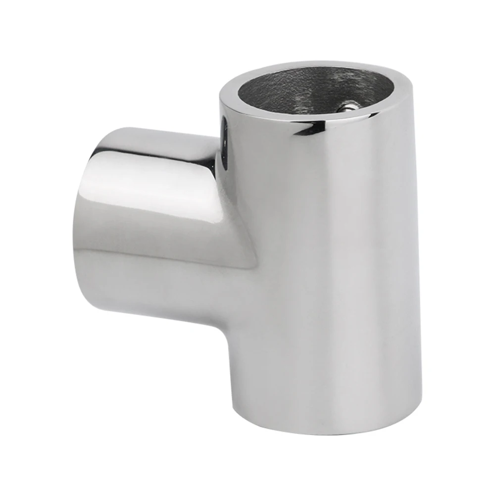 22/25/30/32mm 90 degree Tube Pipe Connector Boat 316 Stainless Steel Handrail Tee Marine 3-way Handrail Fittings Marine Hardware