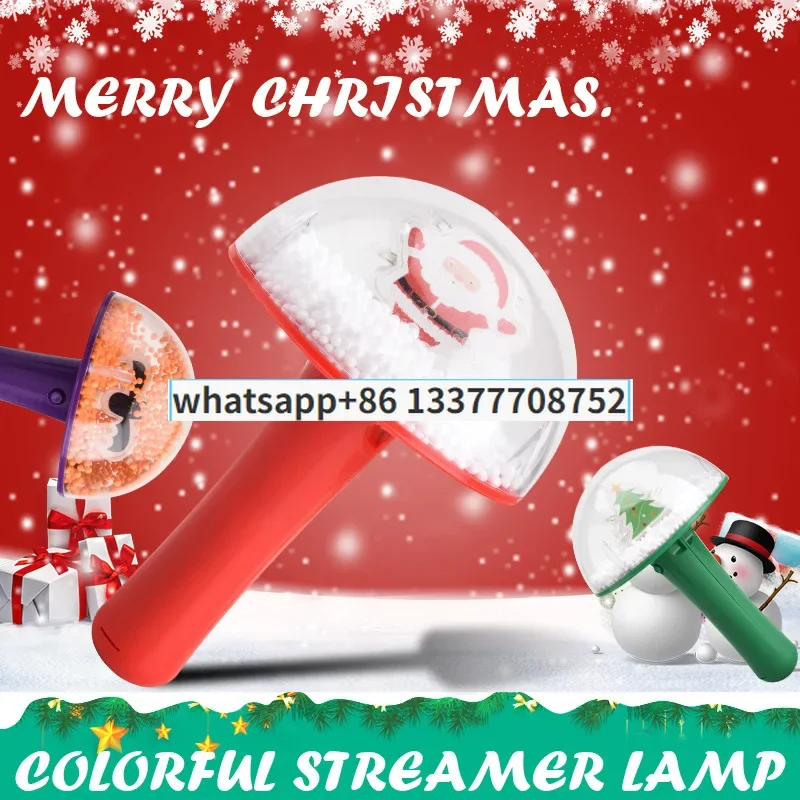 New Christmas new spinning ball Christmas children flash ball trendy LED hand-held toy lights