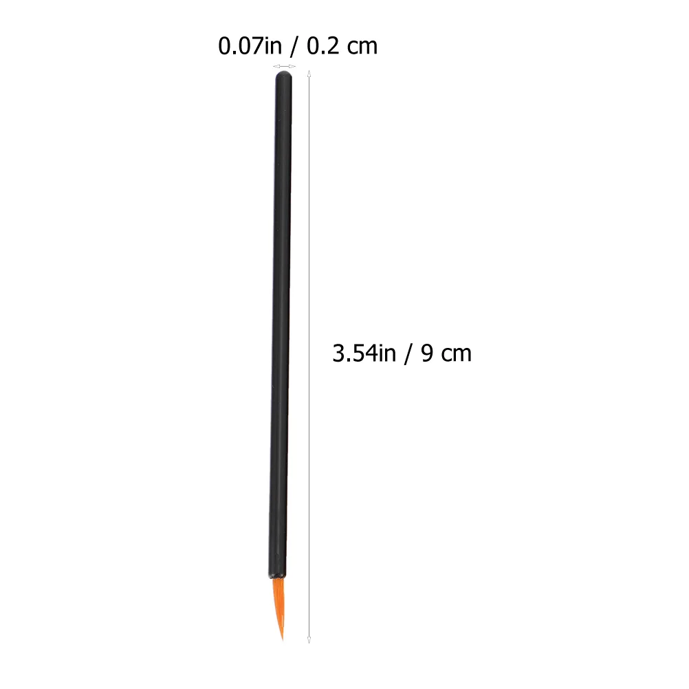 100 個アイライナーブラシ使い捨て人工繊維プロフェッショナルアプリケーターメイクアップアーティスト女性軽量ポータブル