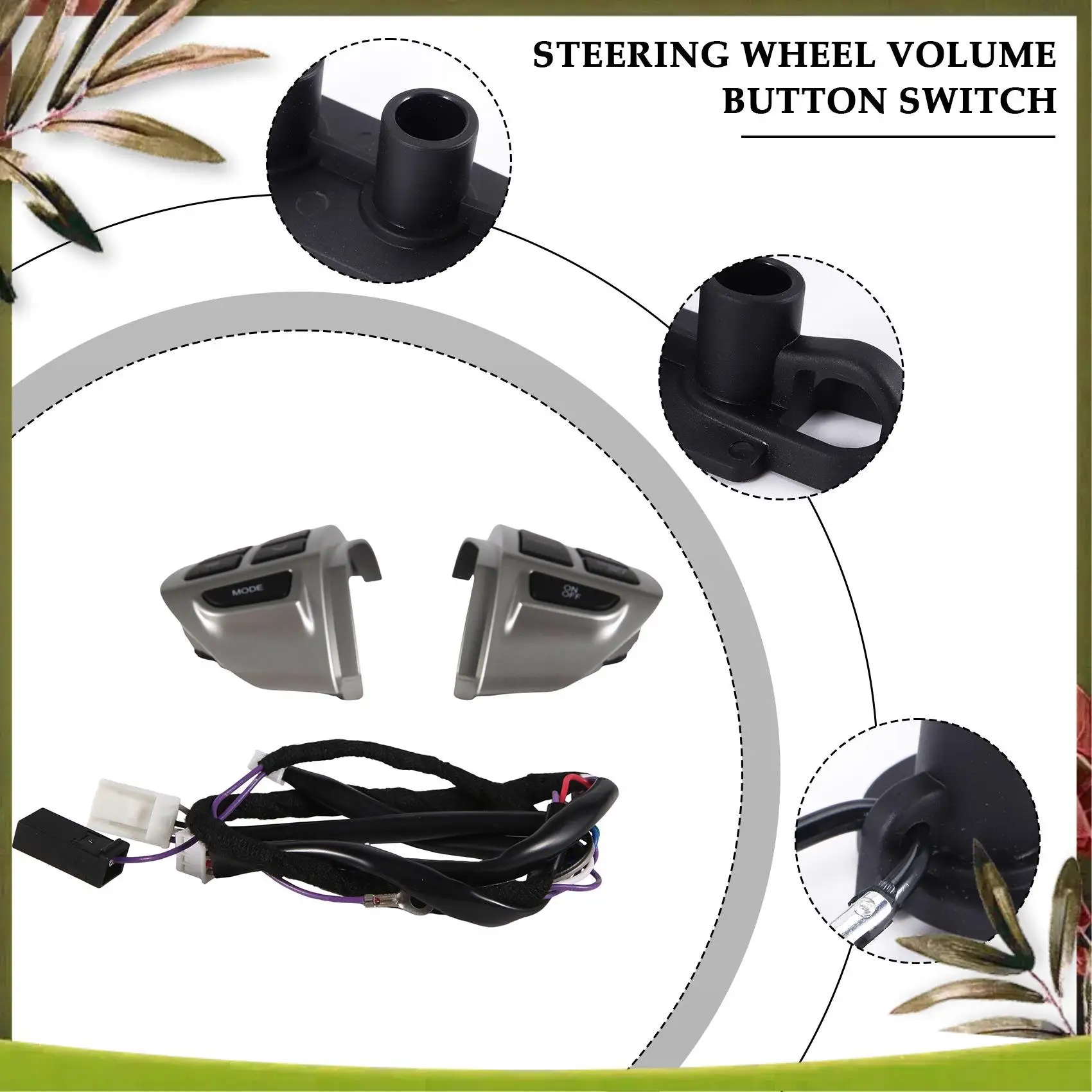 

Portable 8701A087 8602A008 Cruise Radio Switch Steering Wheel Volume Sound Button Fit For MITSUBISHI LANCER OUTLANDER ASX 2007-2