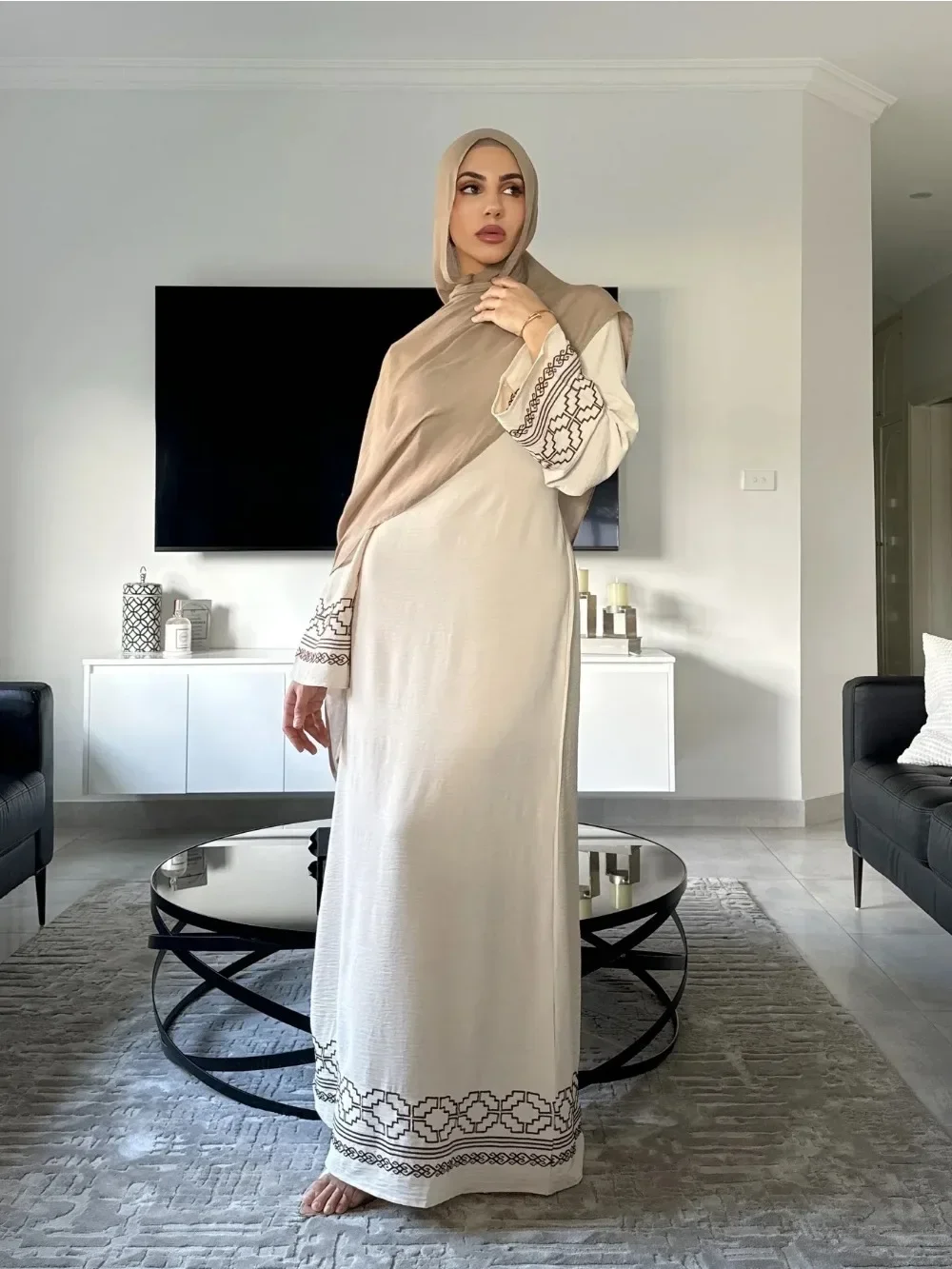 Vestido musulmán bordado Eid para mujer, Vestidos de fiesta Jalabiya Marruecos Dubai, vestido largo árabe Ramadán Kaftan Islam, Vestidos Largos