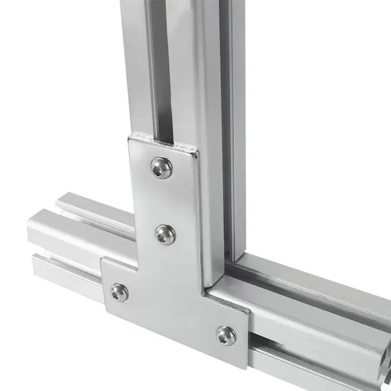 4/10pcs Silver 20/30/40/45 L T Cross Shaped Joint Board Connection Plate Aluminum Profile Accessories Corner Bracket Right Angle