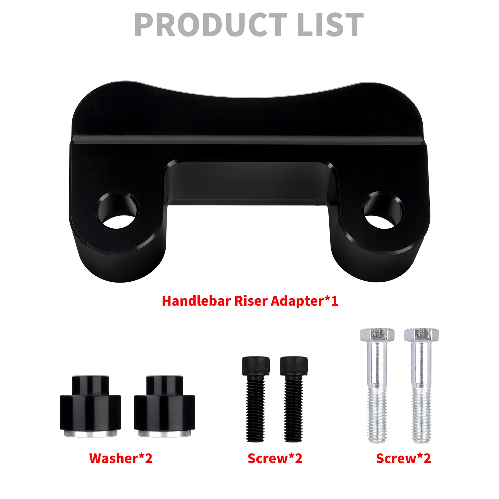 Motorcycle Handlebar Riser Adapter Mount Clamp Bracket For Harley Touring 2014-2025 Road Street Glide Softail 2018-2025 Dyna