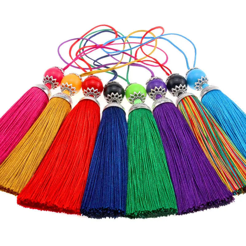 

2-6Pcs 98mm Long Tassels Vertical Anti-Wrinkle Fringe Ear Sling Pendant DIY Hat Bag Crafts Jewelry Handmade Decorate Accessories