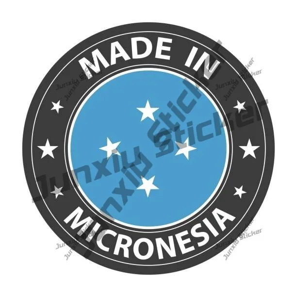 

Made In Micronesia Cover Scratches Decoration Stickers With Unique Laptop Scratch Covering Decal No Fading Vehicle Decor For