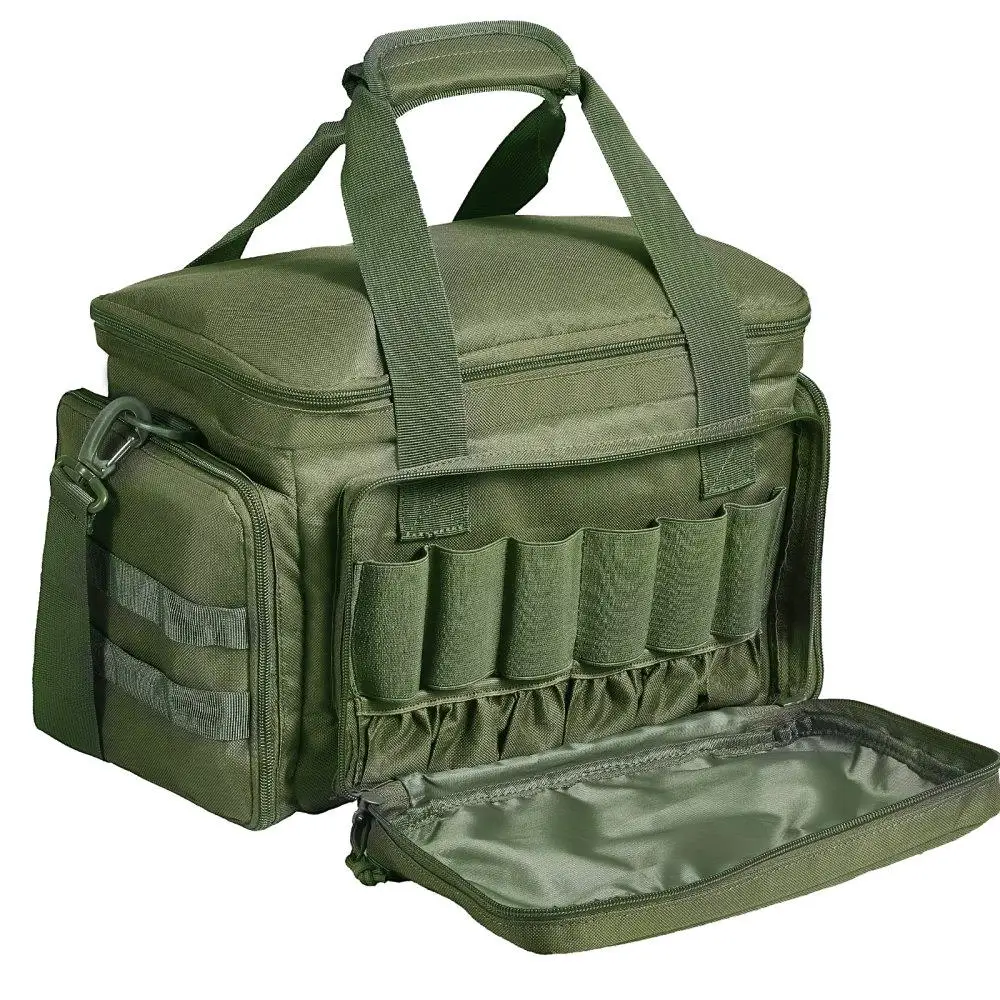 

for 4 Pistol Tactical Range Bag Single Shoulder Strap Green