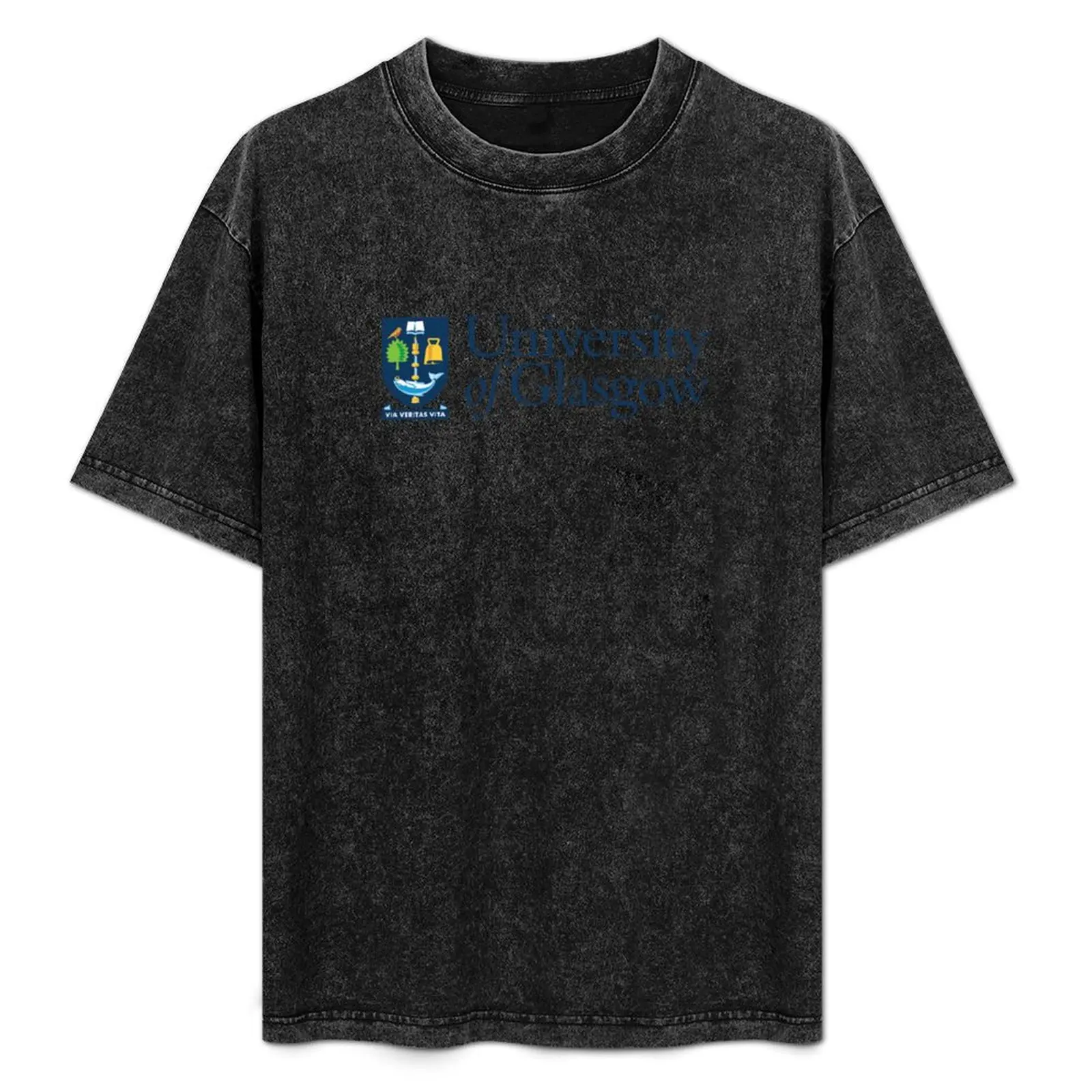 

University of Glasgow T-Shirt Basic Simple Design Short Sleeve Shirt
