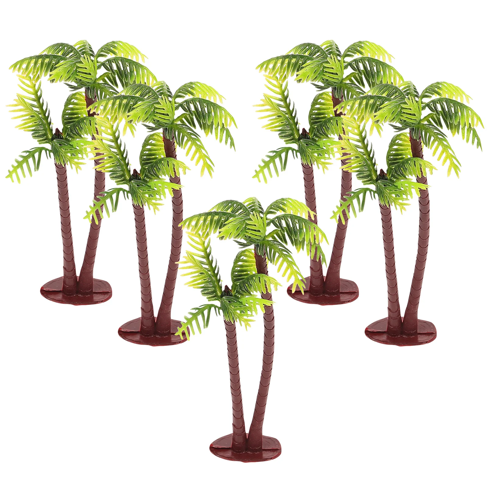 

5Pcs Plastic Coconut Palm Tree Miniature Landscape Micro Garden DIY Terrarium Fairy Garden Decoration Tropical Miniatures