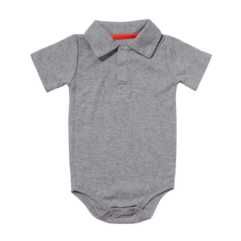 Bodysuit & One Pieces Baby Clothes Summer Short-sleeved Polo Baby Jumpsuit Crawling Clothes Baby Clothes Romper Newborn Clothes image 3
