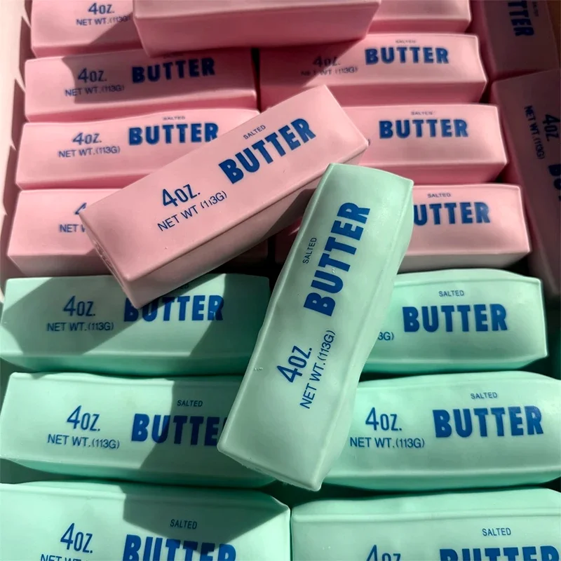 Butter Stick Squishy Stress Ball Fidget Toy Crunchy Squeeze Toy Round Blocks Filled ASMR Anti Stress Release Hand Relax Gift Toy view 6