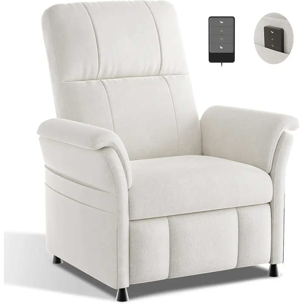 Power Recliner Chair or Adults, Adjustable ern Chenille Reclining Chair with Side kets, Remote, ootrest, Thick Seat Cushion or H