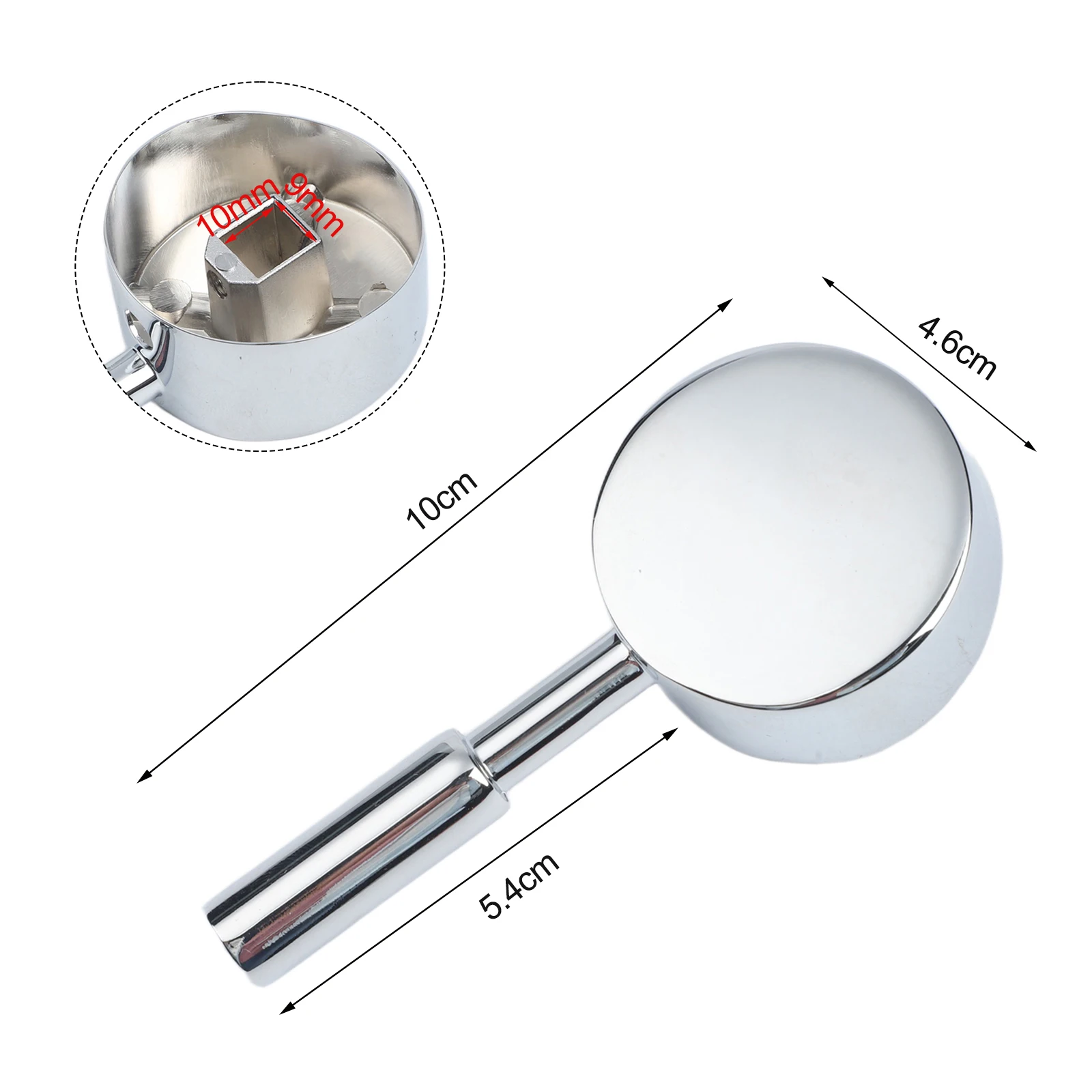Zinc alloy valve lever tap handle replacement for kitchen and bathroom basin use fits 35MM and 40MM valves resistant
