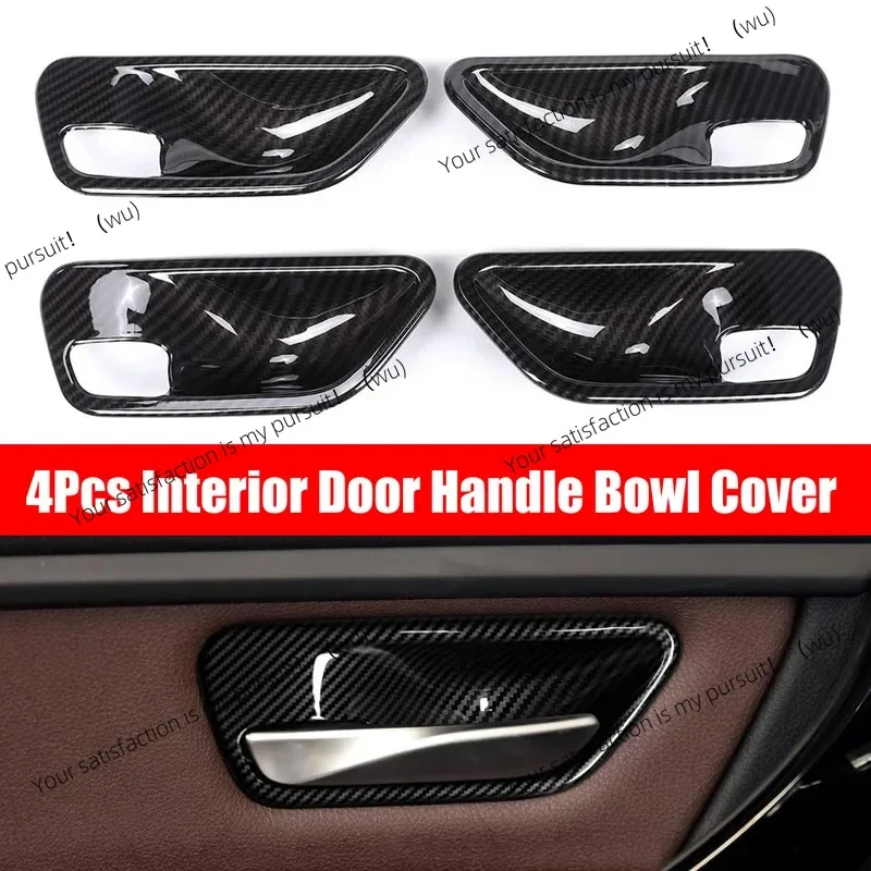 

Interior Door Handle Bowl Cover Trim Panel Protector For BMW 3 Series F30 F31 2012-2019 4 Series F36 2014-2019 3GT F34 2013-2019