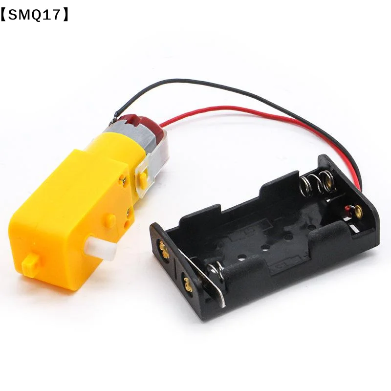 Mini DIY Electronic Motor Circuit Models Kit Black White 130 Motor Kit With 2xAA Battery Storage Case And Switch 16500 RPM【SMQ】