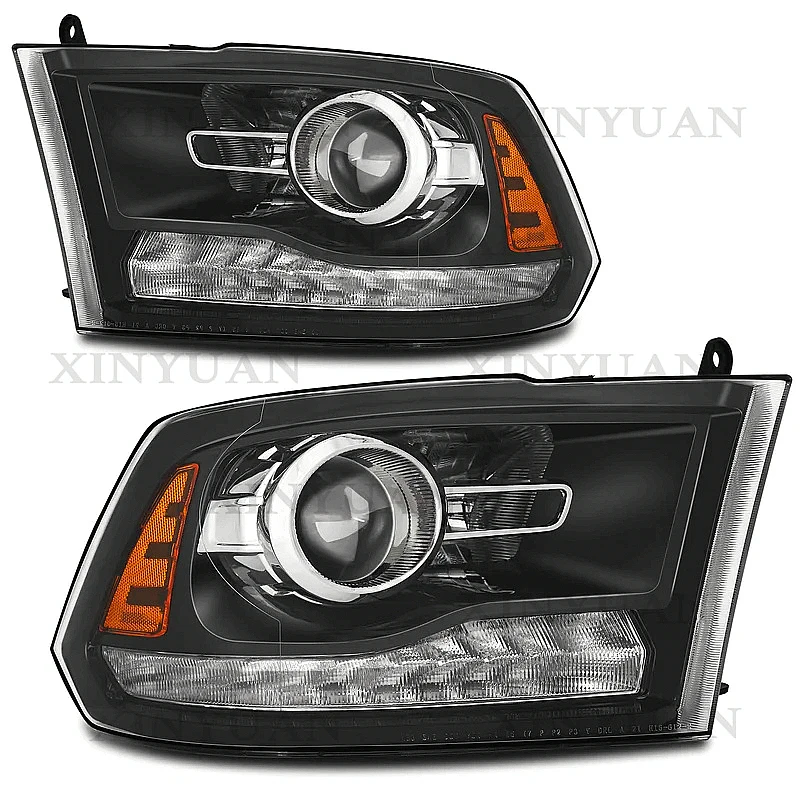 Headlights, Halogen and Xenon Lamps Compatible with 2009-2018 and 2019-2024 Ram Classic Models