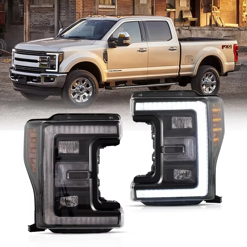 VLAND Wholesale Full LED F250 F350 F450 F550 Super Duty Headlights 2017 2018 2019 2020 For Ford F250