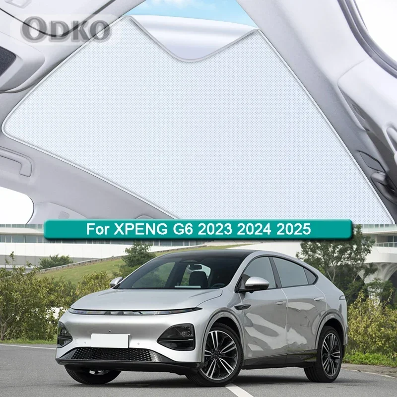 

Солнцезащитный козырек на крышу автомобиля для XPENG G6 2023 2024 2025, электростатическая адсорбция, солнцезащитный козырек на крыше, солнцезащитный козырек на крыше, слепая наклейка, аксессуар