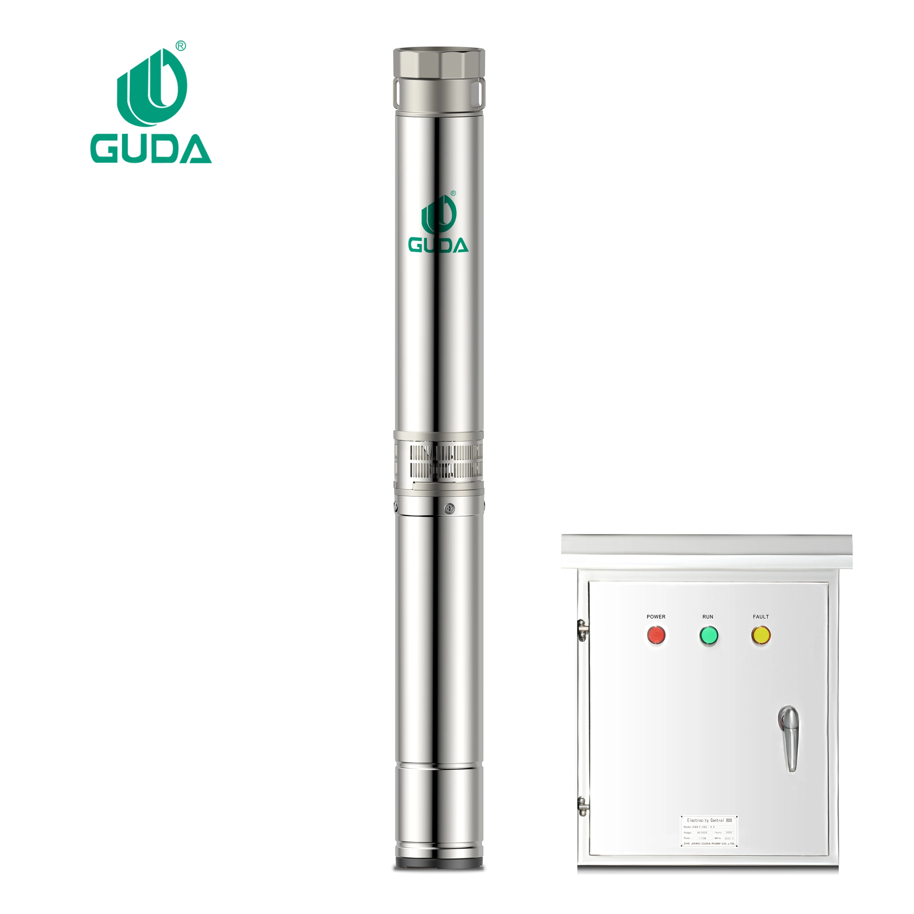 BHigh-Efficiency 20HP 15KW Stainless Steel Submersible Deep Well Pump For Industrial Water Supply And Agricultural Irrigation